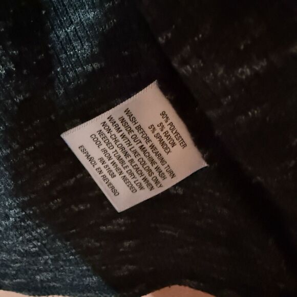 Epic Threads Womens Cardigan L Large Dark Gray Pockets Sleeveless Hooded - Picture 5 of 6